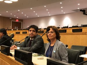 Doctora Battaini en el Comité de Descolonización de la ONU