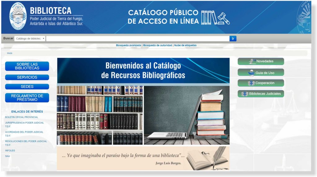 Catálogo Bibliográfico on-line