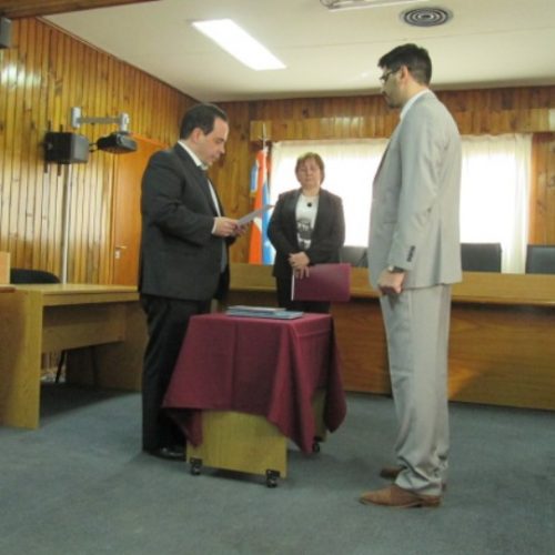El Juez López tomó juramento al Prosecretario del Juzgado de Instrucción N° 1 de Río Grande