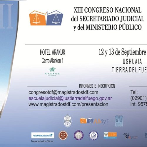 Ushuaia será sede del XIII Congreso Nacional del Secretariado Judicial y del Ministerio Público