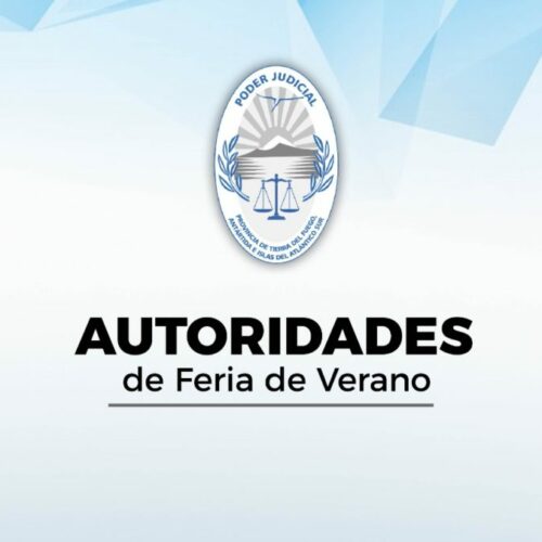 Autoridades de Feria Judicial de Verano 2022 – 2023